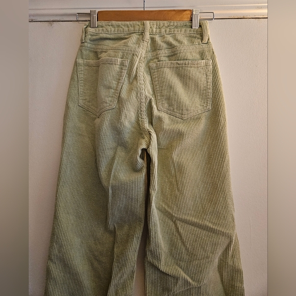 PacSun 90s Boyfriend Cut Women's Green Corduroy Pants Size 23 - Picture 6 of 8